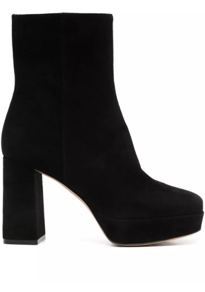 Gianvito Rossi 70mm Holly platform block-heel suede boots - Black