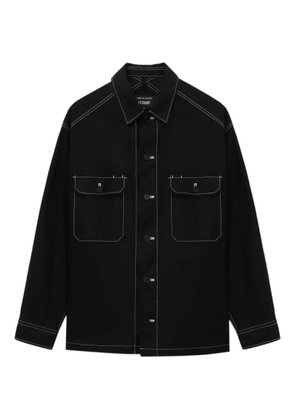 Comme des Garçons Homme contrast-stitch pocket shirt - Black