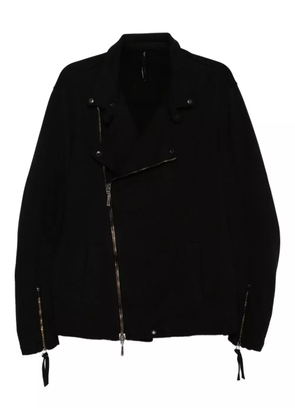 Masnada cotton biker jacket - Black