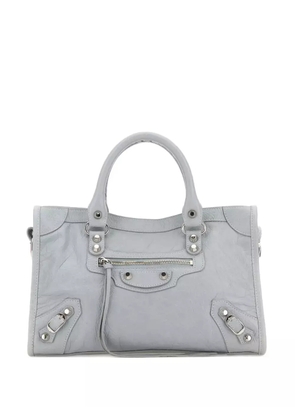 Balenciaga small Le City leather tote bag - Grey