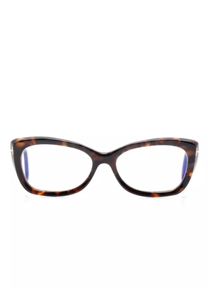 TOM FORD Eyewear tortoiseshell cat-eye glasses - Brown