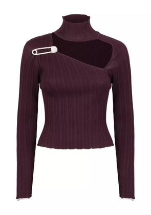 Giuseppe Di Morabito cut-out high-neck top - Red