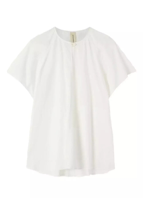 Lee Mathews raglan-sleeve pocket blouse - White