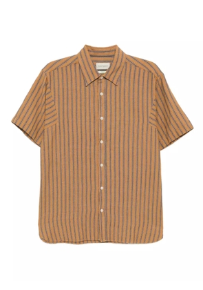 Oliver Spencer Gassison striped shirt - Orange