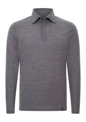 Boggi Milano long-sleeve polo shirt - Grey