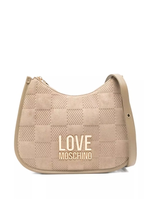 Love Moschino quilted shoulder bag - Neutrals