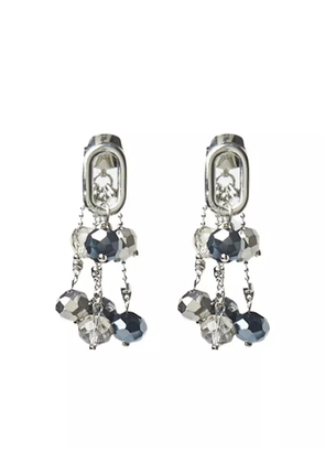 Peserico beaded chained earrings - Silver