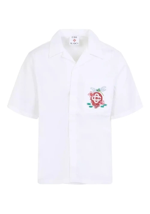 Casablanca logo-embroidered shirt - White