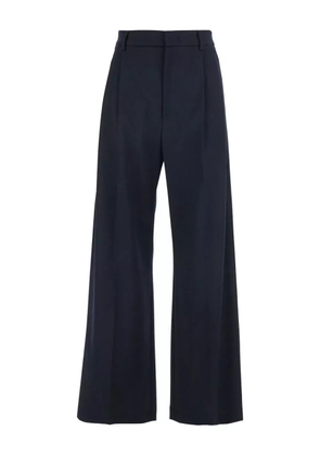 Tela pleated elasticated-waistline trousers - Blue