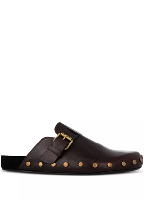ISABEL MARANT buckle-fastening studded slip-ons - Red