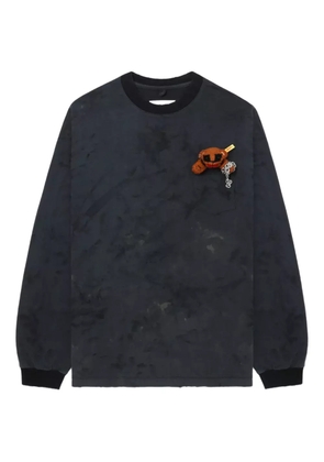 Doublet pocket-bear long-sleeve T-shirt - Grey