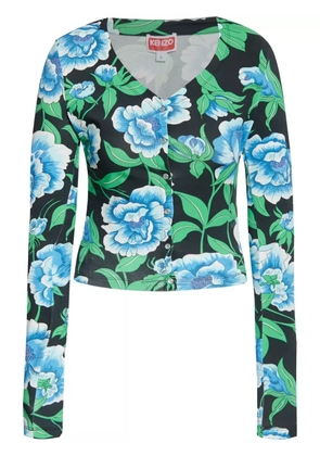 Kenzo floral-print top - Black