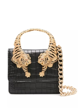 Roberto Cavalli medium Roar leather tote bag - Black