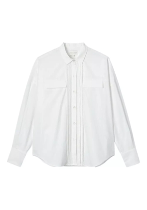 SHUSHU/TONG front-inserts cotton shirt - White