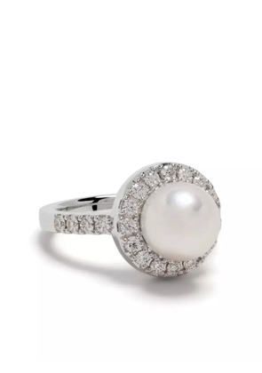 TASAKI 18kt white gold Akoya diamond ring - Silver