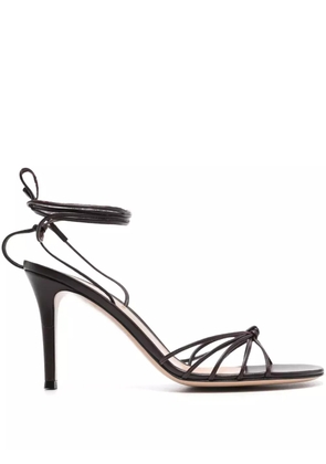 Gianvito Rossi 85mm strappy leather sandals - Brown