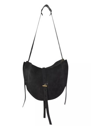 MINO BOSSI small Lizzie suede shoulder bag - Black