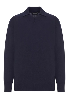 Roberto Collina polo-neck wool sweater - Blue