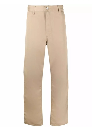 Carhartt WIP logo-patch straight trousers - Neutrals