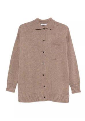 Max Mara buttoned chest-pocket cardigan - Brown