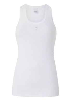 PINKO logo-embroidered tank top - White