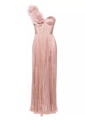 Iris Serban Angelina one-shoulder gown - Pink