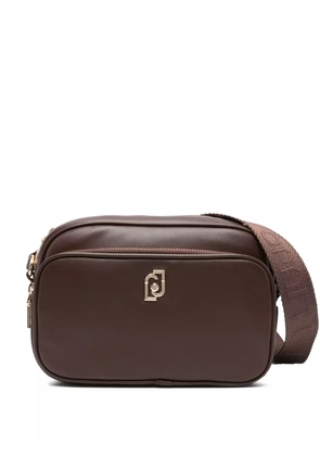 LIU JO small logo-plaque zip-fastening cross-body bag - Brown