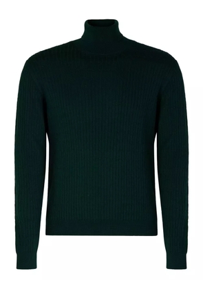 slowear cable-knit turtleneck sweater - Green