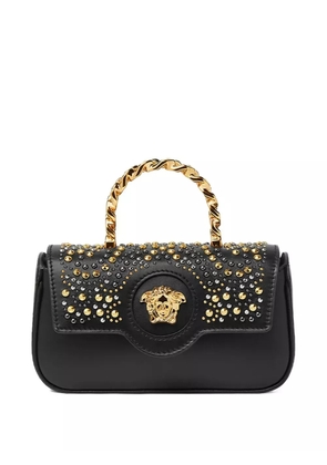 Versace mini La Medusa crystal-embellished tote bag - Black