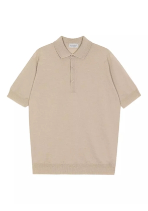 John Smedley short-sleeved merino-wool polo shirt - Neutrals