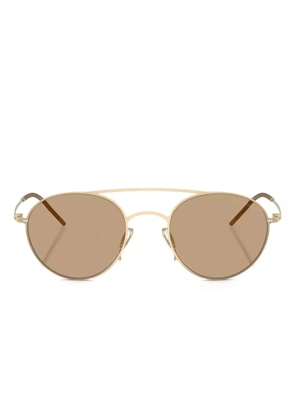 Giorgio Armani round-frame sunglasses - Gold