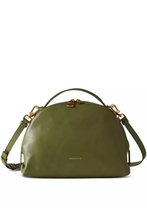Borbonese small Bowler curved zip tote bag - Green