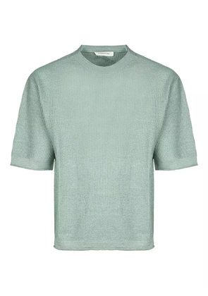 atomo factory textured-knit short-sleeve top - Green