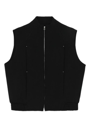 J.LAL Uvas zip-front gilet - Black