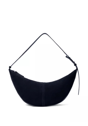 Proenza Schouler Slide crescent-shaped suede shoulder bag - Blue