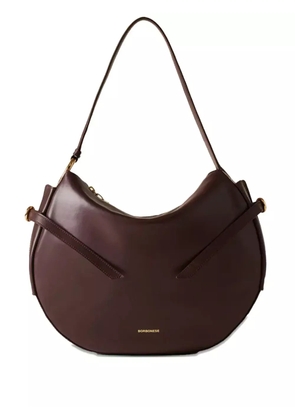 Borbonese medium Hobo top-handle shoulder bag - Brown