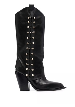 HARDOT pointed-toe western boots - Black