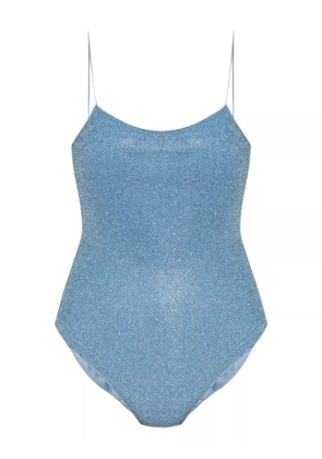 Oséree glitter-detailing swimsuit - Blue