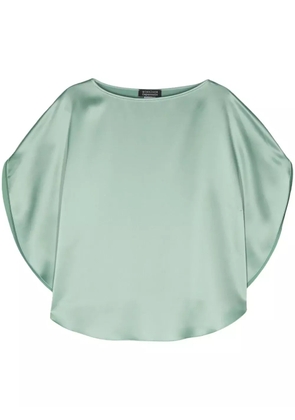 Gianluca Capannolo tonal stitching satin-finish blouse - Green