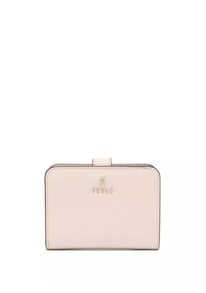 Furla logo-lettering leather wallet - Neutrals