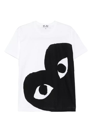 Comme Des Garçons Play heart-eye T-shirt - White