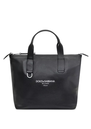 Dolce & Gabbana logo-print tote bag - Black