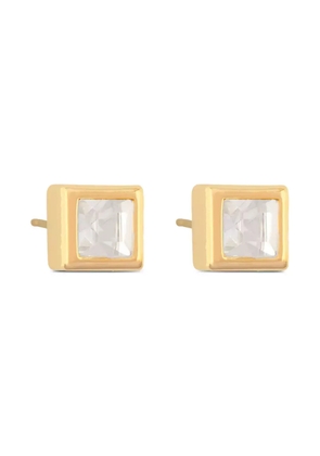 Monet Pre-Owned 1980s square-cut stud earrings - Gold