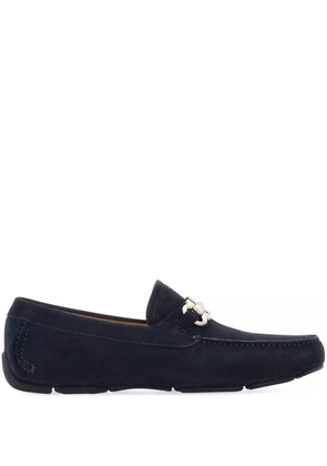 Ferragamo Gancini suede driving shoes - Blue