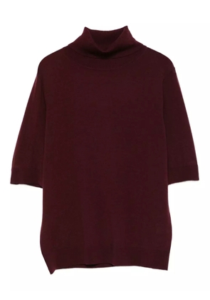 Hugenberg turtleneck short-sleeve T-shirt - Red