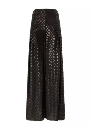 Genny sequin-embellished trousers - Black