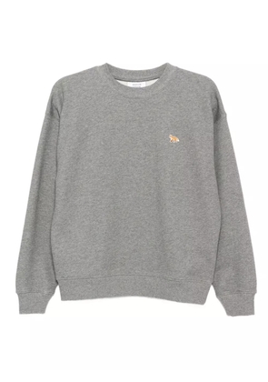 Maison Kitsuné Baby Fox-embroidered patch sweatshirt - Grey