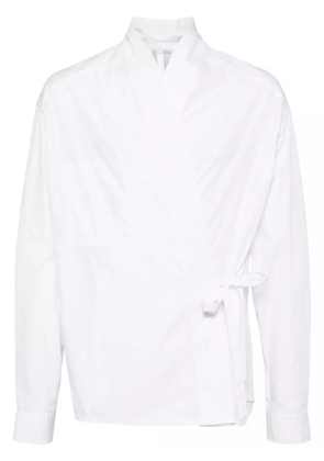 MORDECAI wrap shirt - White