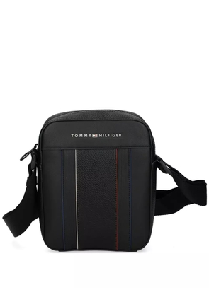 Tommy Hilfiger RWB-stripe messenger bag - Black