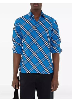 Burberry checked cotton shirt - Blue